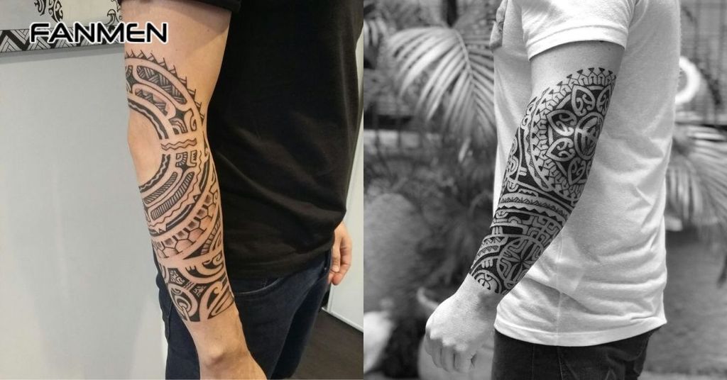 Hình xăm hoa văn cánh tay đẹp cho nam 15