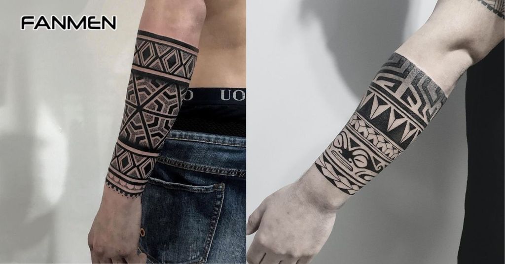 Hình xăm hoa văn cánh tay đẹp cho nam 20