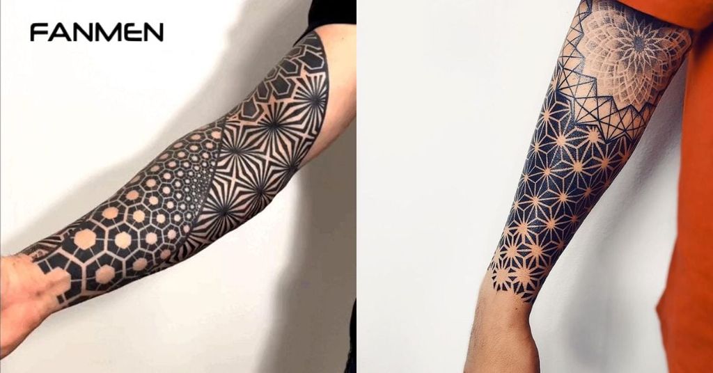Hình xăm hoa văn cánh tay đẹp cho nam 24