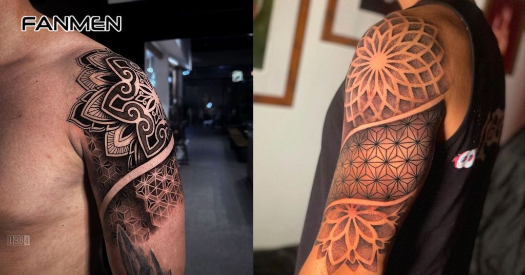 Hình xăm hoa văn phong cách Mandal 1