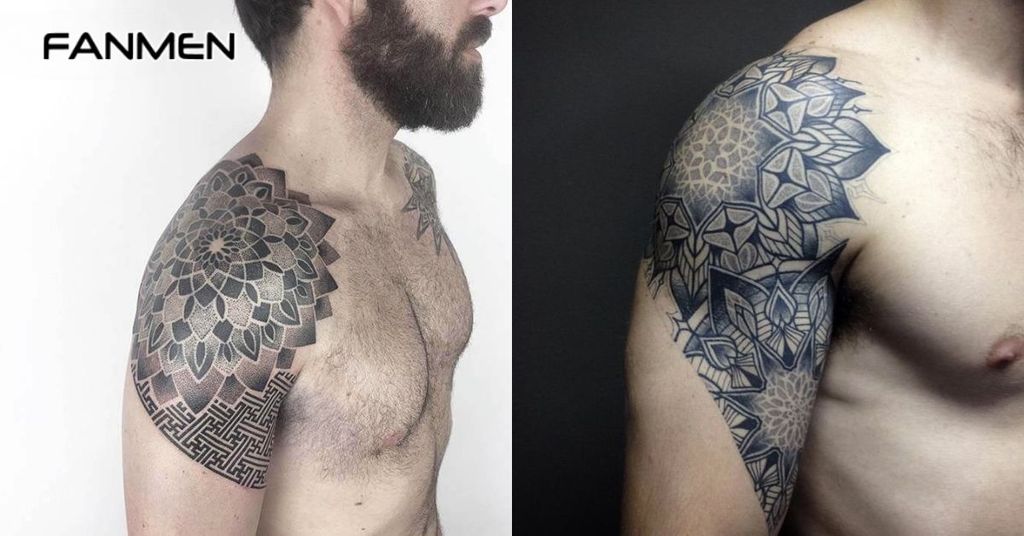 Hình xăm hoa văn phong cách Mandal 5