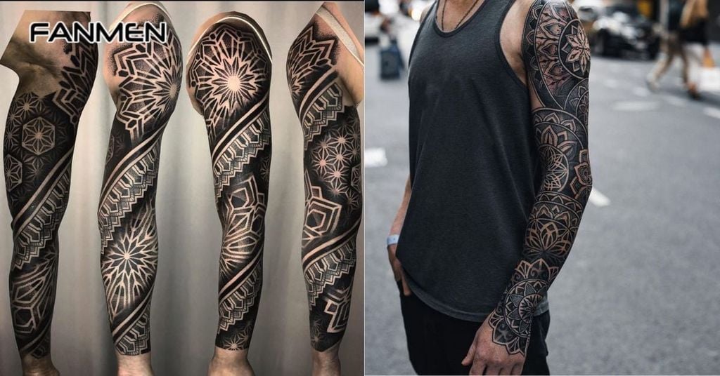 Hình xăm hoa văn ở tay 16