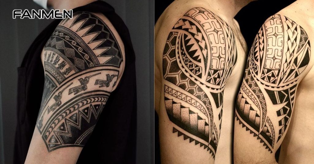 Hình xăm hoa văn ở tay 4