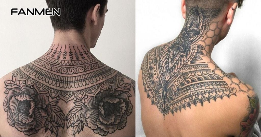 Hình xăm hoa văn ở vai 10