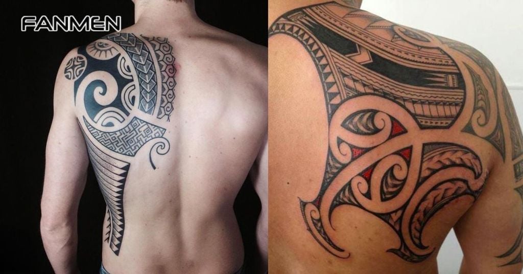 Hình xăm hoa văn ở vai 6