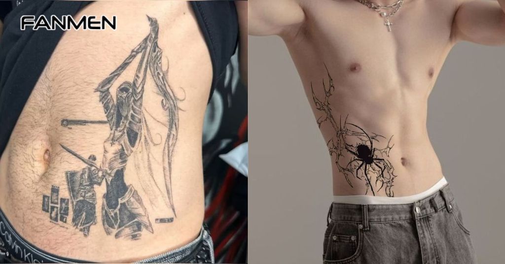 Hình xăm hông đẹp nam về các biểu tượng khác 11