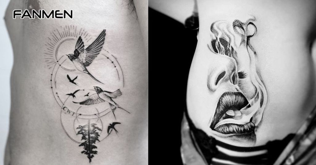 Hình xăm hông đẹp nam về các biểu tượng khác 4