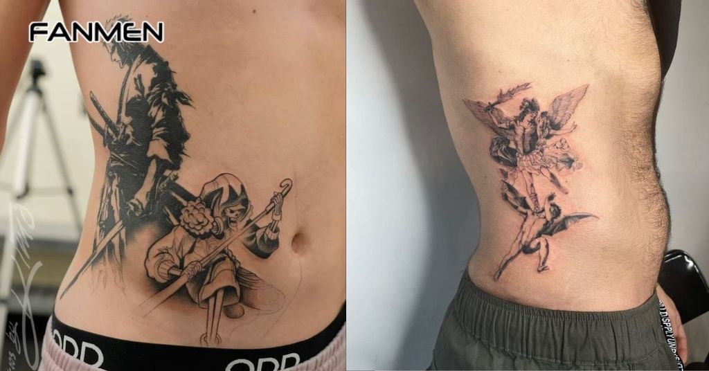 Hình xăm hông đẹp nam về các biểu tượng khác 7