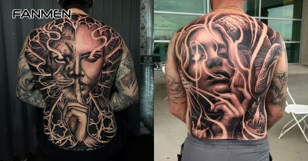 Hình xăm kín lưng phong cách Châu Âu