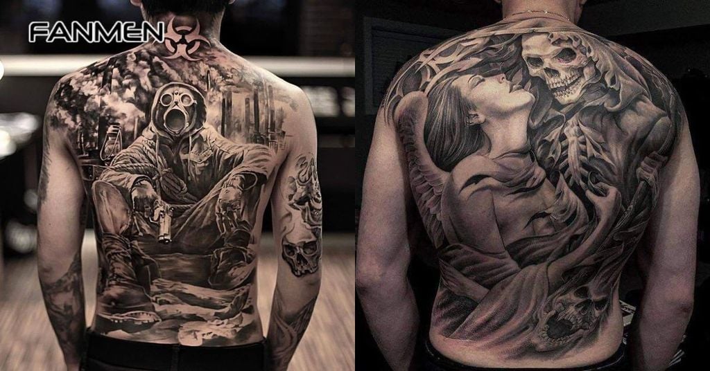 Hình xăm kín lưng phong cách Châu Âu