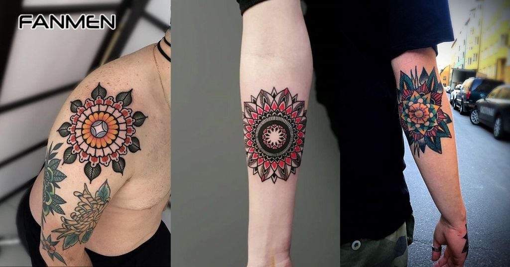 Hình Xăm Mandala Màu Sắc 2