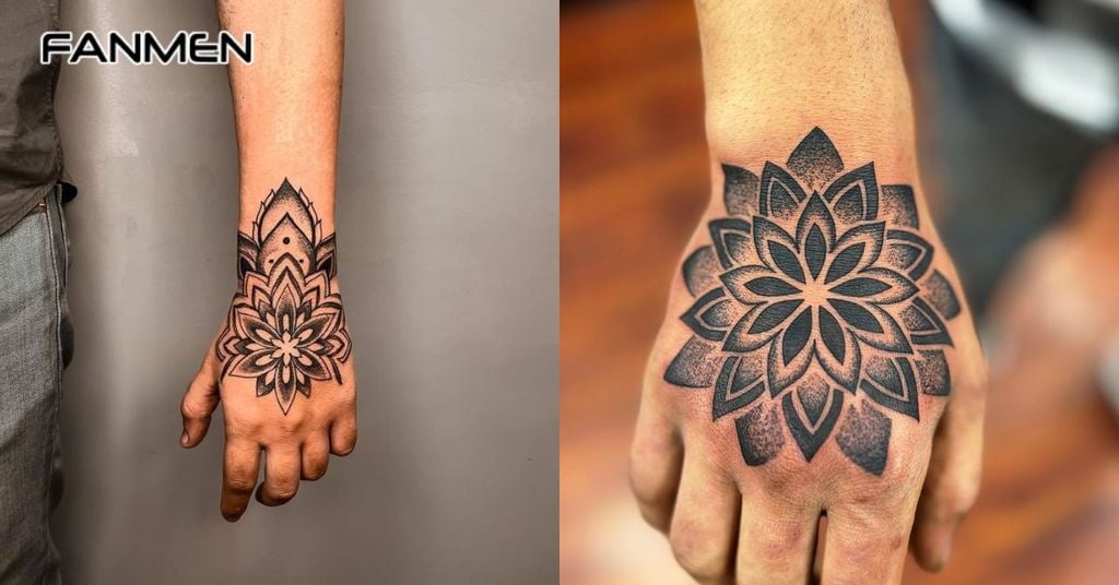 Hình xăm mandala mini 9