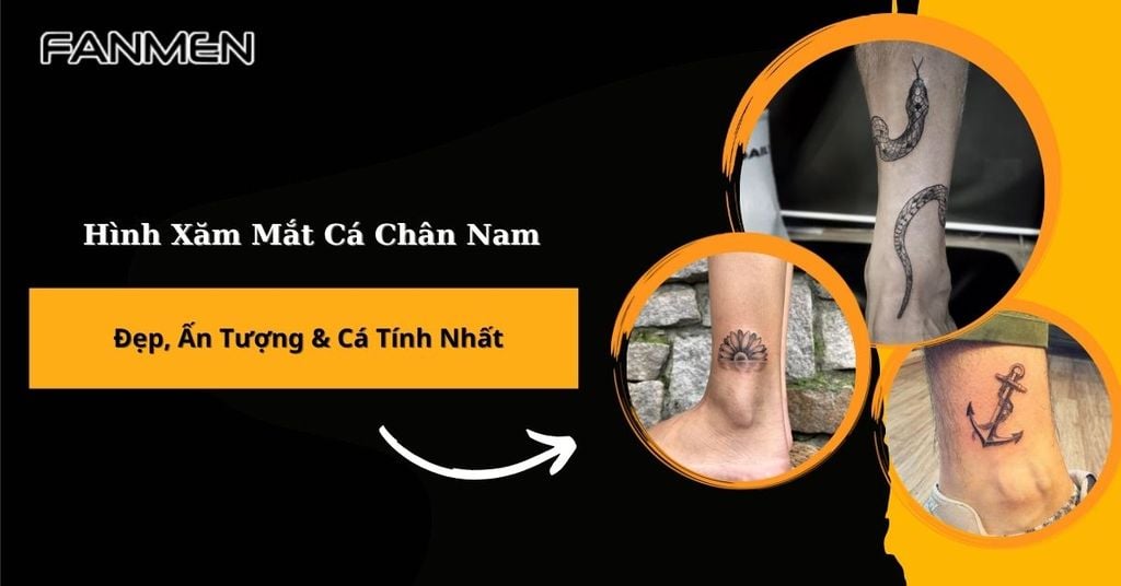 Hình xăm mắt cá chân nam