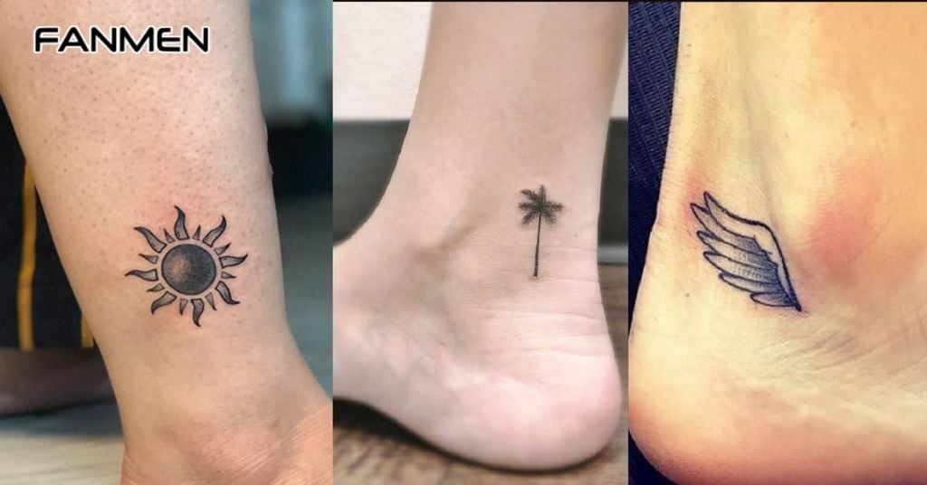 Hình Xăm Mắt Cá Chân Tối Giản 3