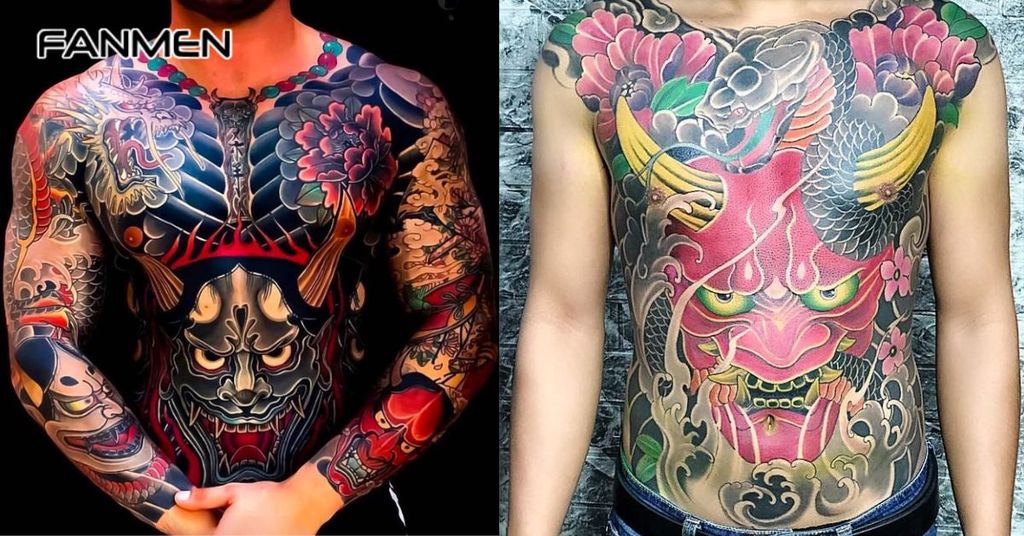 Hình xăm mặt quỷ độc đáo