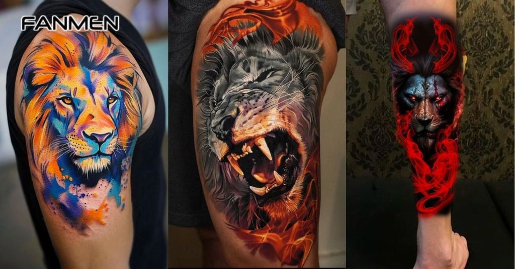 Hình xăm màu nước cho nam