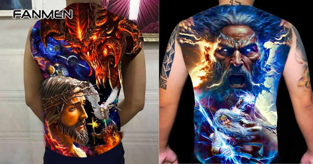 Hình xăm màu nước cho nam