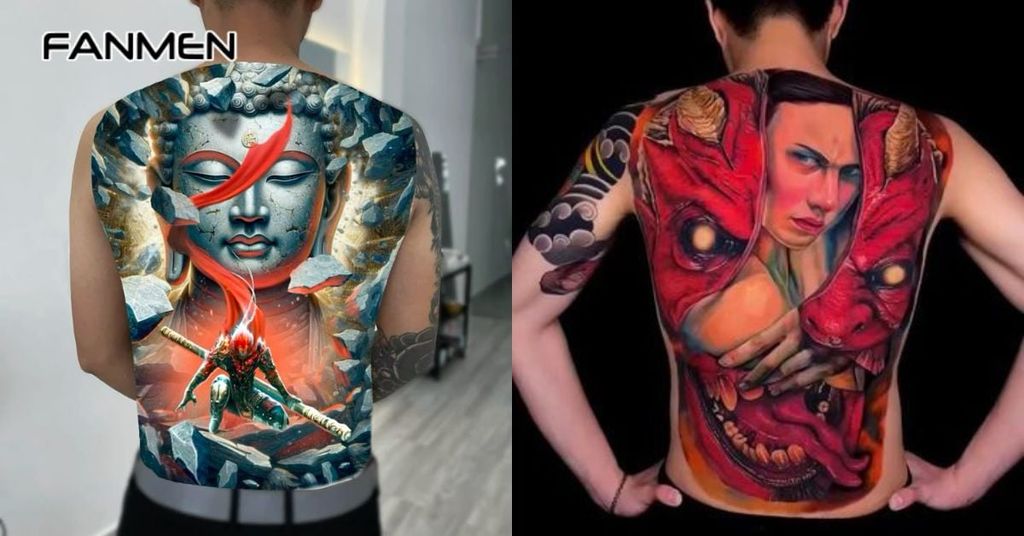 Hình xăm màu nước cho nam