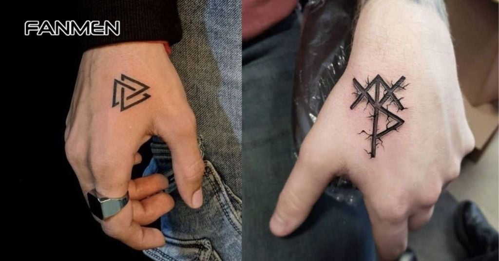 Hình xăm mini ở tay cho nam