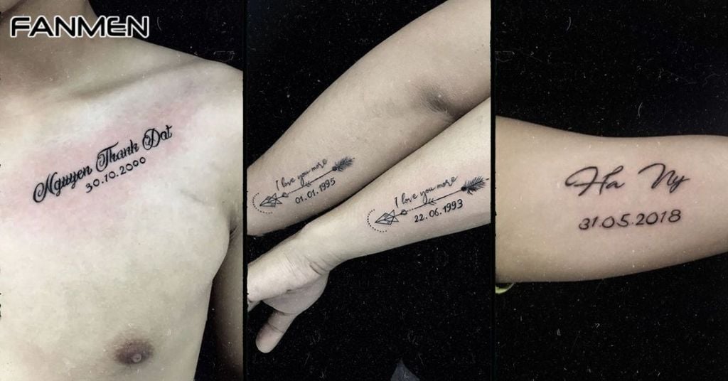 Hình xăm mini chữ cho nam mẫu 13