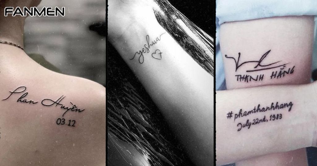 Hình xăm mini chữ cho nam mẫu 14
