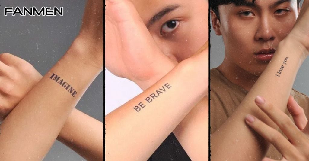 Hình xăm mini chữ cho nam mẫu 4