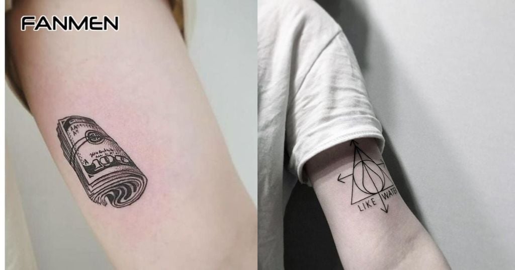 Hình xăm mini ở bắp tay