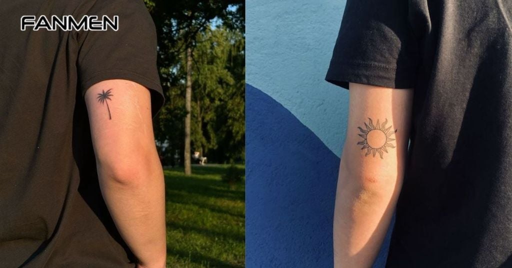 Hình xăm mini ở bắp tay