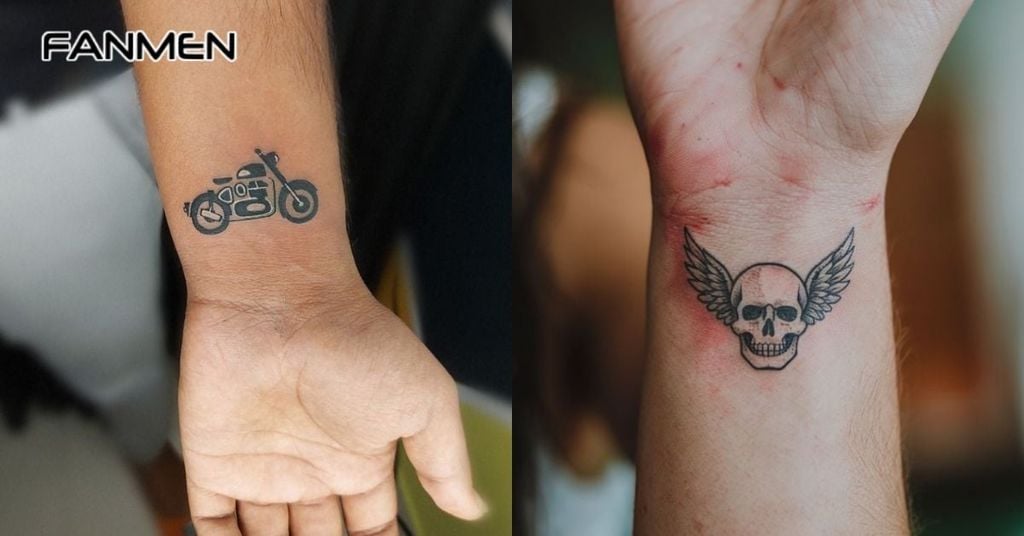 Hình xăm mini ở cổ tay