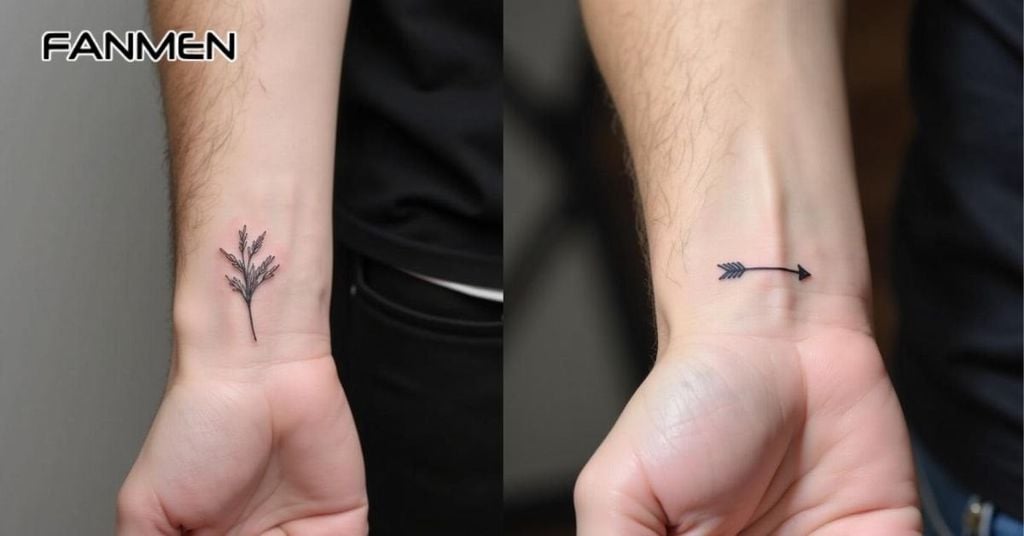 Hình xăm mini ở cổ tay