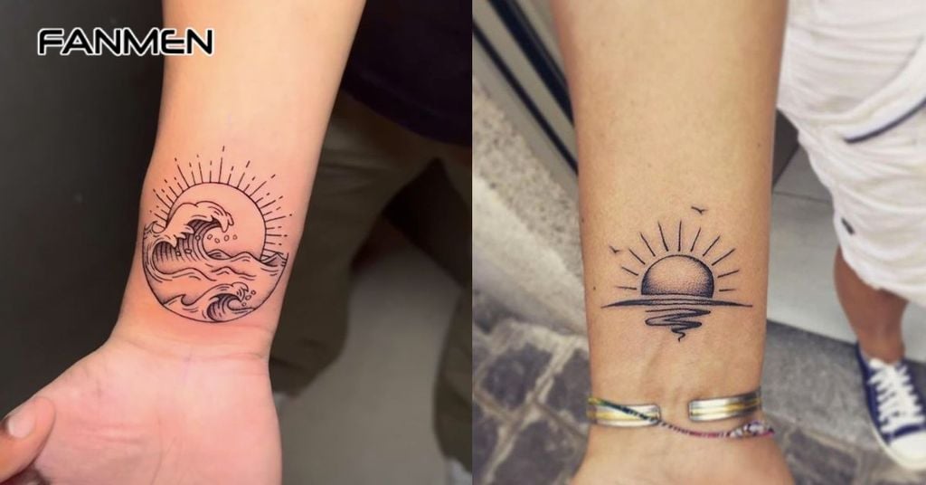 Hình xăm nhỏ đẹp nam ở cổ tay