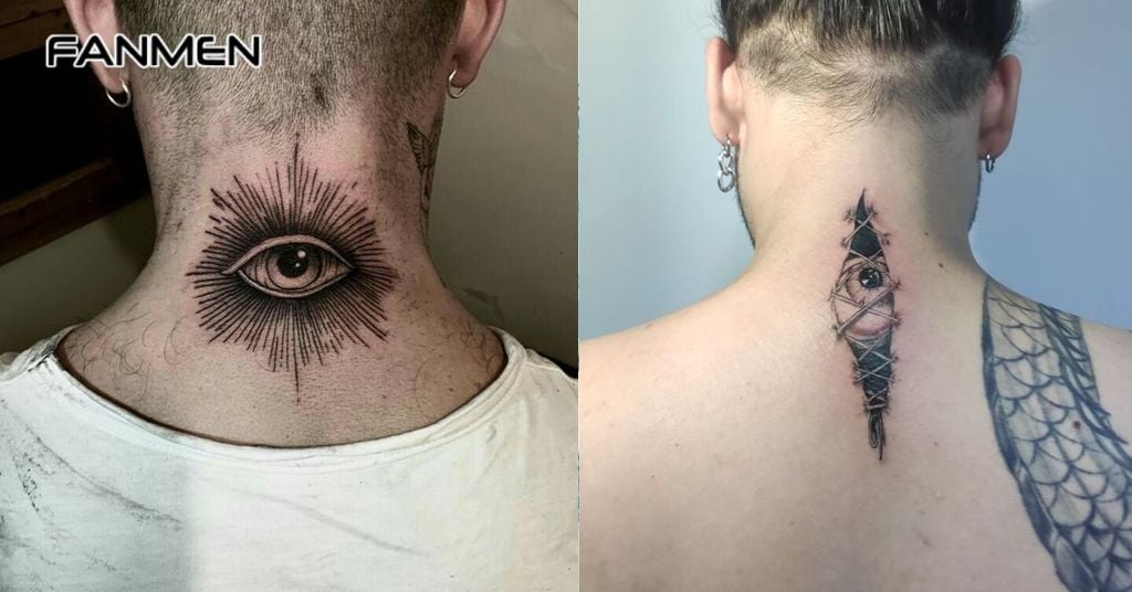 Hình xăm mini đẹp cho nam ở gáy