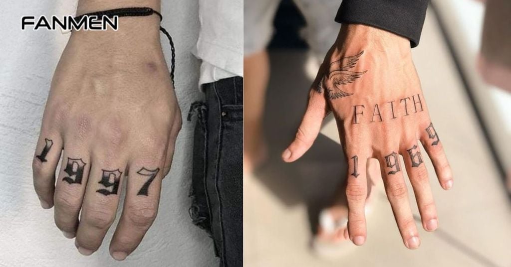 Hình xăm mini ở ngón tay