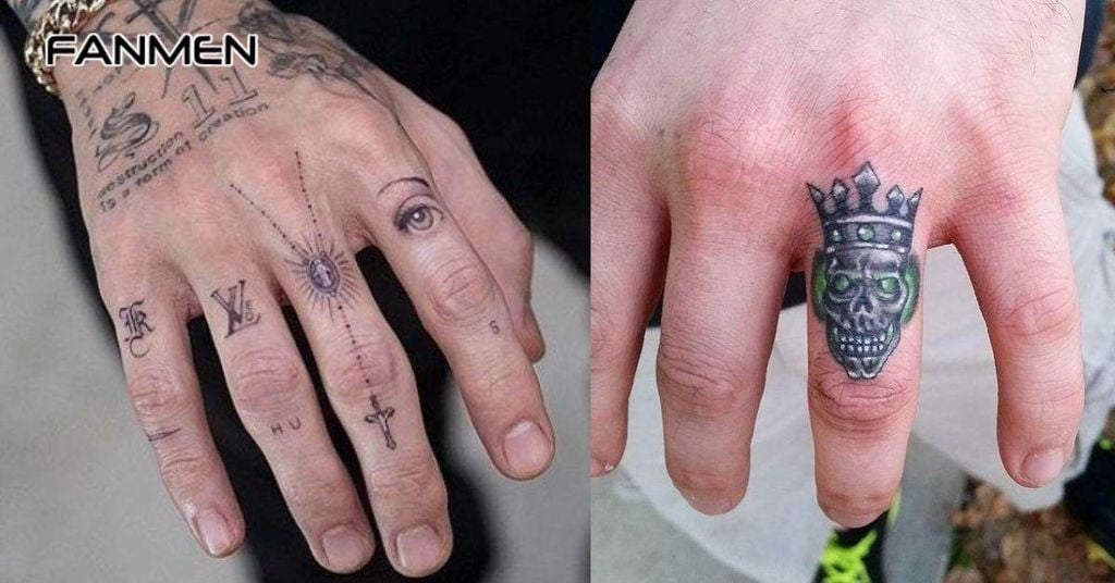 Hình xăm mini ở ngón tay