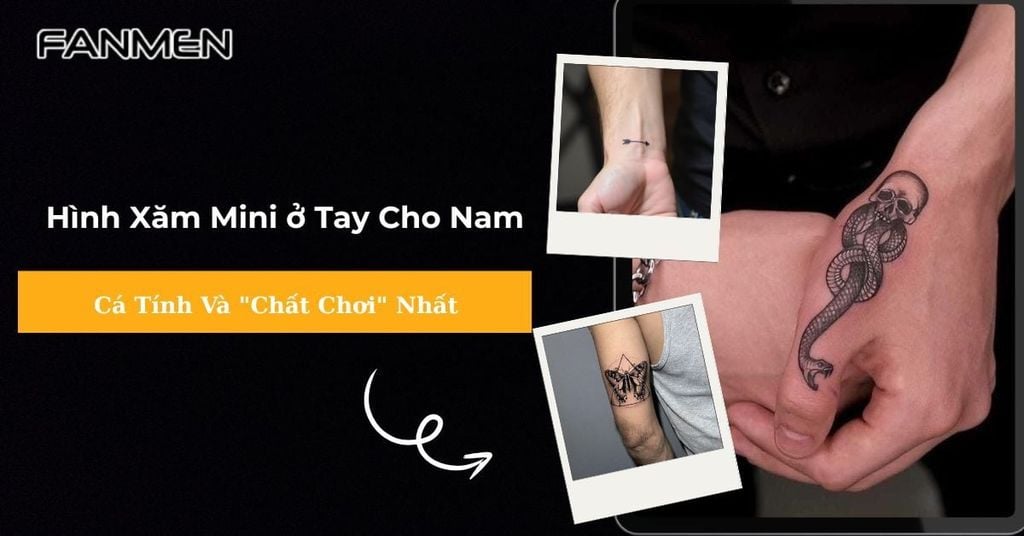 Hình xăm mini ở tay cho nam