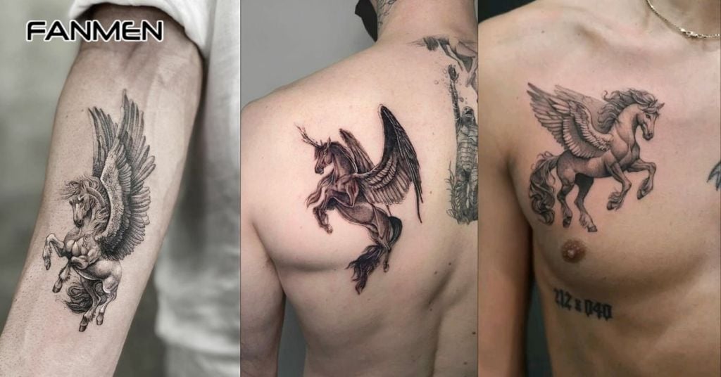 Hình Xăm Ngựa Có Cánh 3