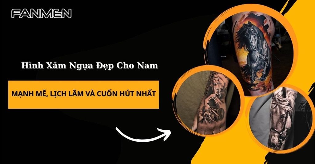 Hình xăm ngựa đẹp cho nam