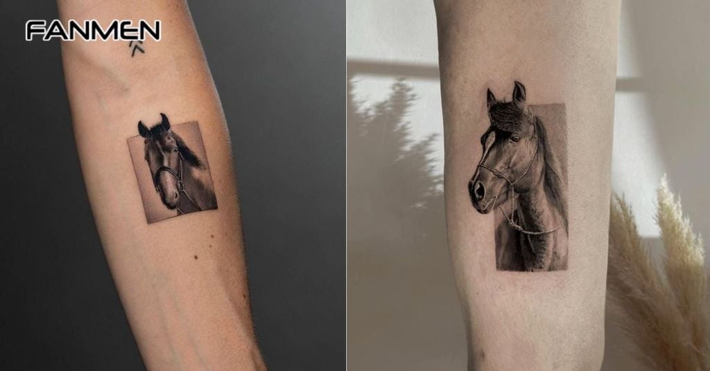 Hình xăm ngựa mini 6
