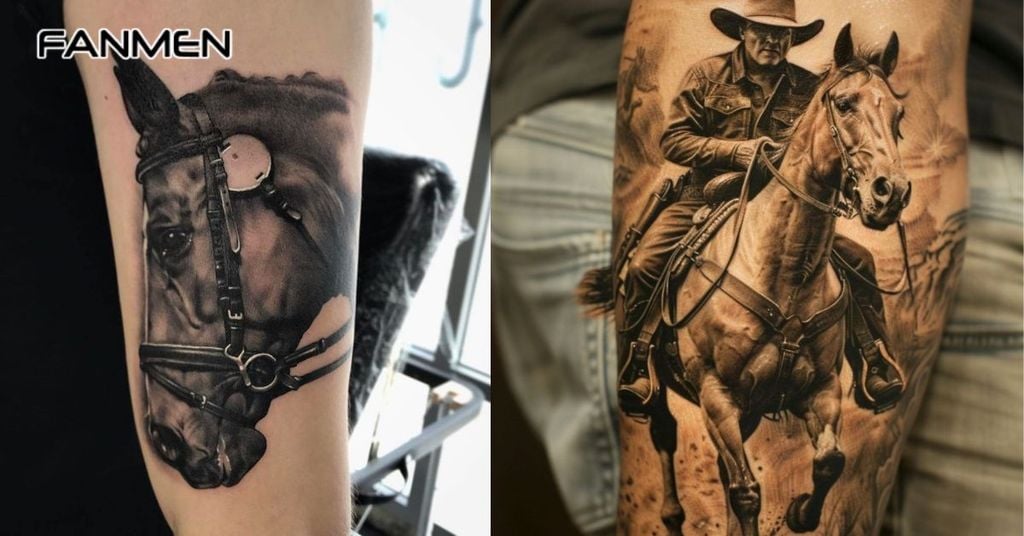 Hình xăm ngựa Realistic 5