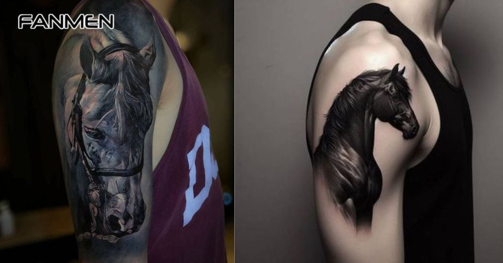 Hình xăm ngựa Realistic 6