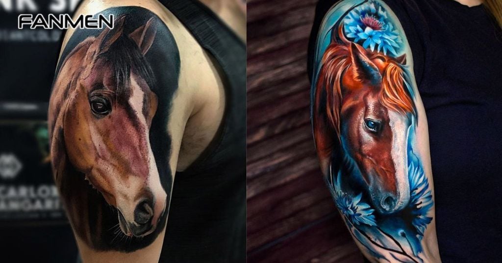 Hình xăm ngựa Realistic 7