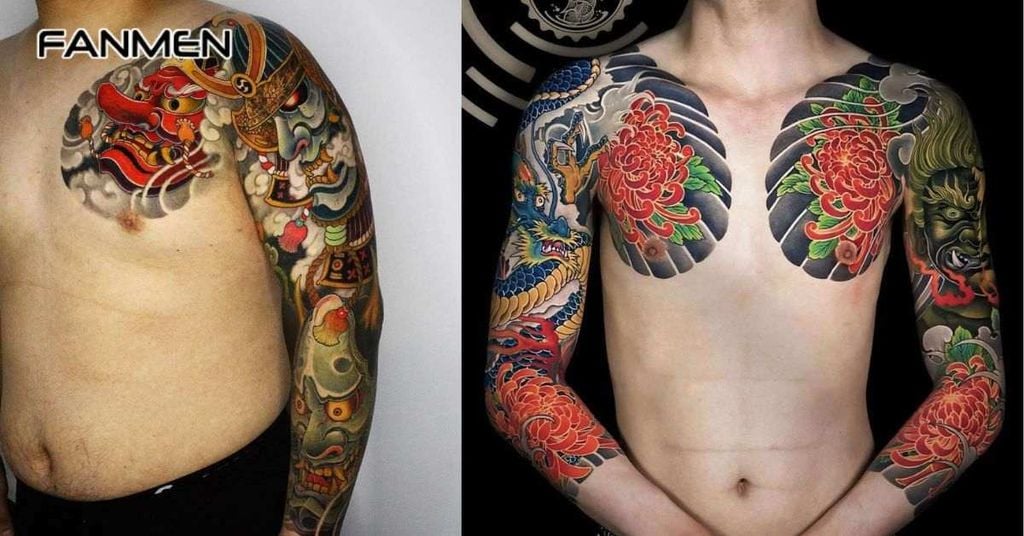 Hình xăm tay cho nam phong cách Nhật cổ
