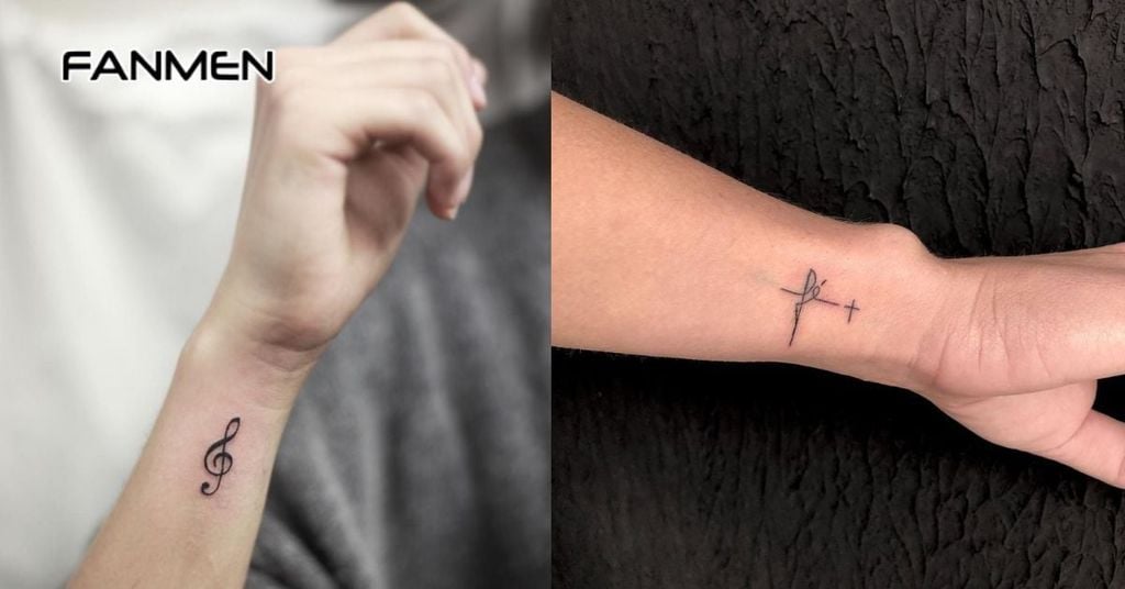 Hình xăm nhỏ ở cổ tay cho nam