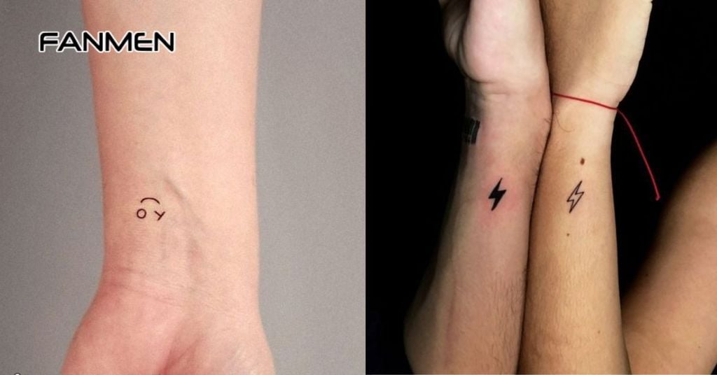 Hình xăm nhỏ ở cổ tay cho nam