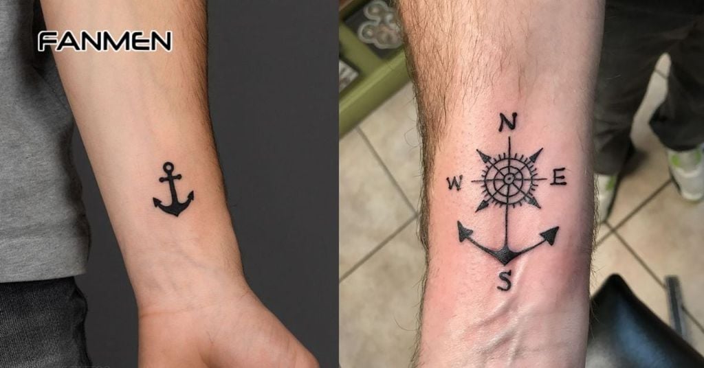 Hình xăm nhỏ ở cổ tay cho nam