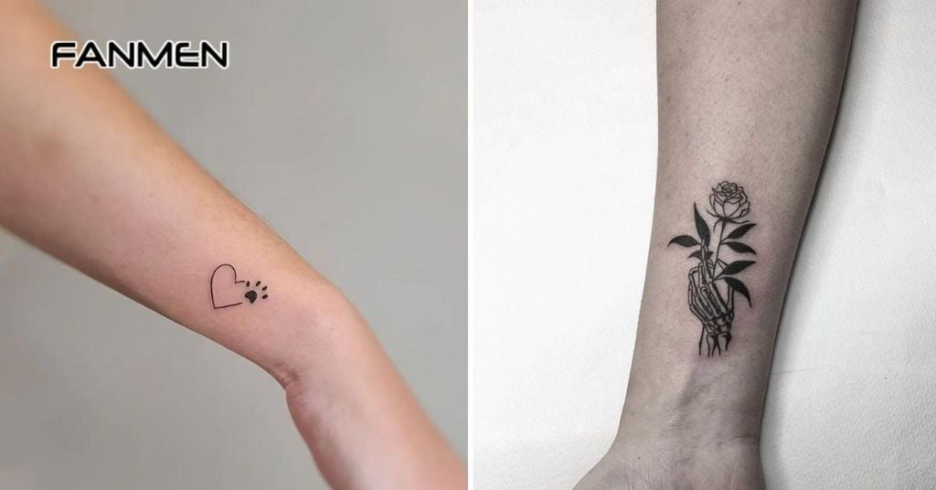 Hình xăm nhỏ ở cổ tay cho nam