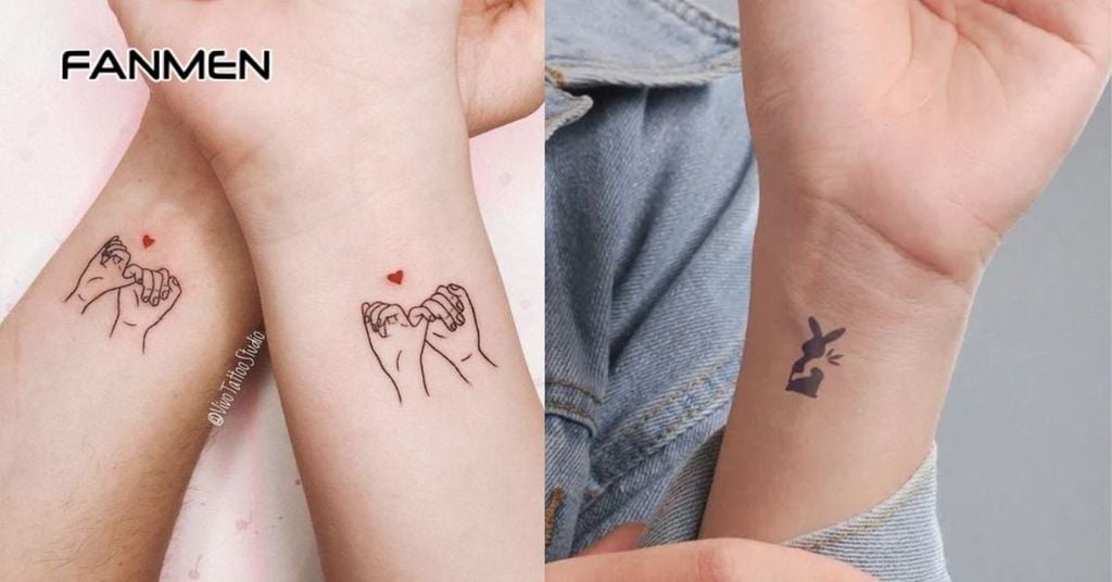 Hình xăm nhỏ ở cổ tay cho nam