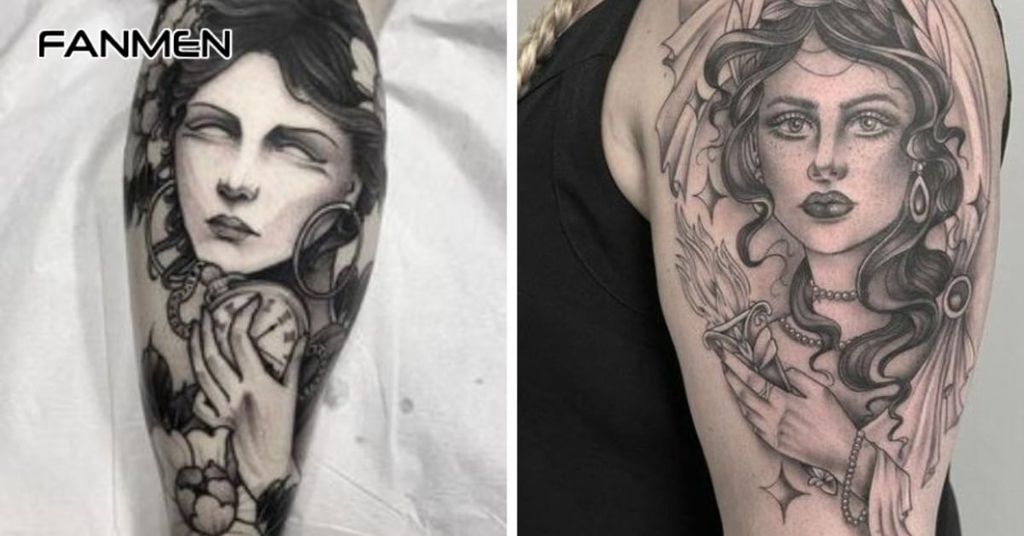 Hình Xăm Nữ Thần Astraea