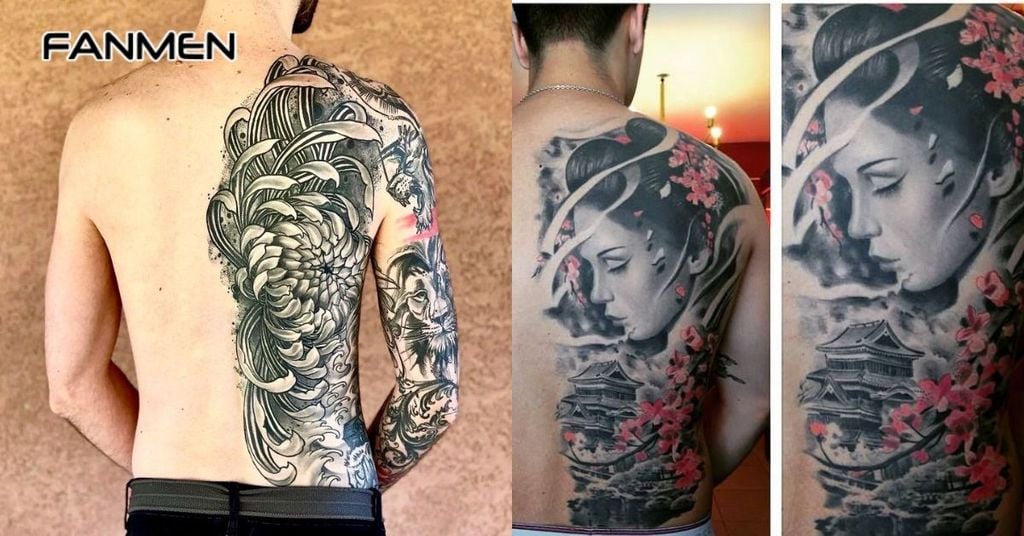 Hình xăm nửa lưng 5