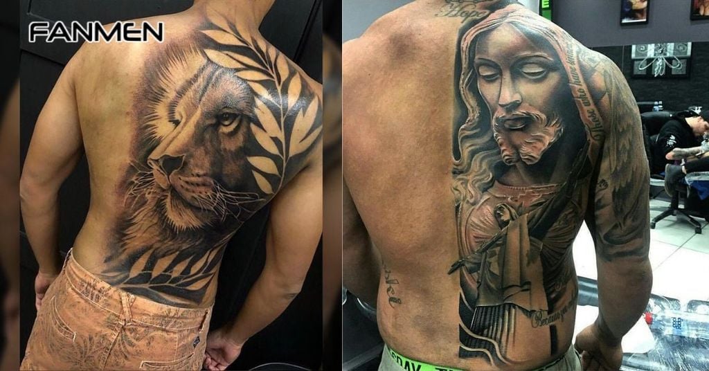 Hình xăm nửa lưng 8